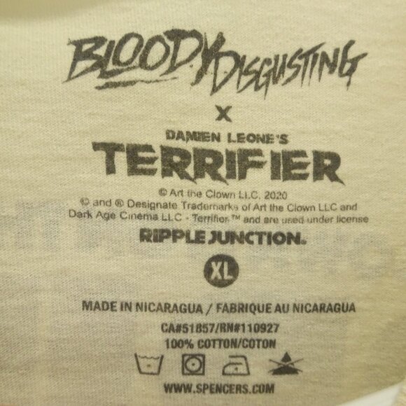 Bloody Disgusting T-Shirt Beige Large Men's XL - Picture 6 of 6